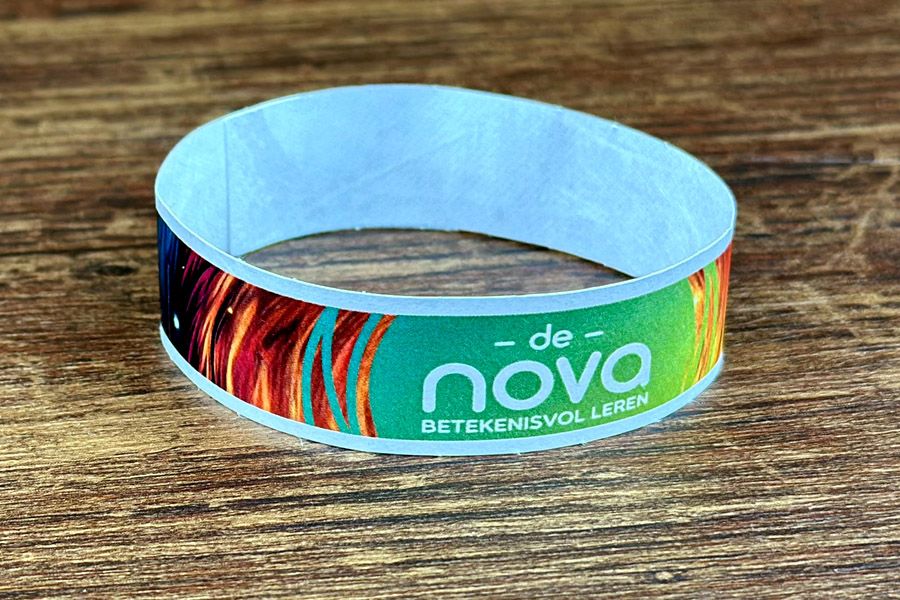 full color gedrukte tyvek polsbandje voor nova